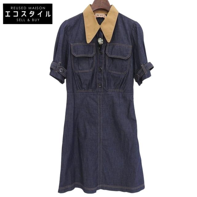 N゜21 ヌメロ ヴェントゥーノ ワンピース 38 ネイビー レディース