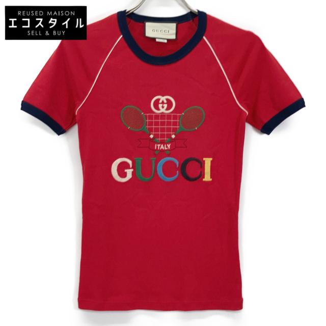 GUCCI グッチ トップス S レッド レディース