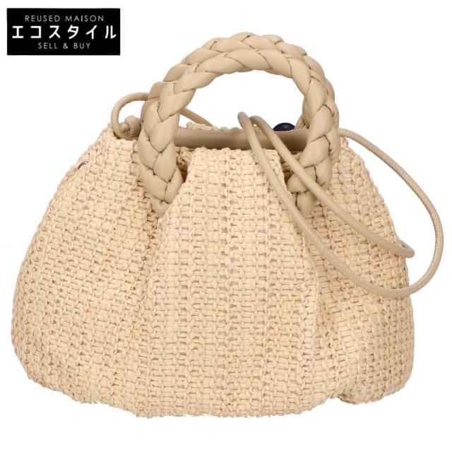 HEREU ヘリュー ハンドバッグ ナチュラル/ベージュ レディース