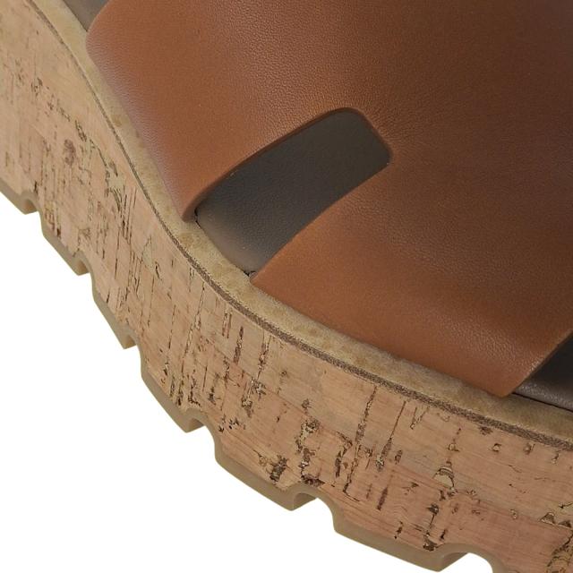 HERMES エルメス シューズ 36 ブラウン レディース