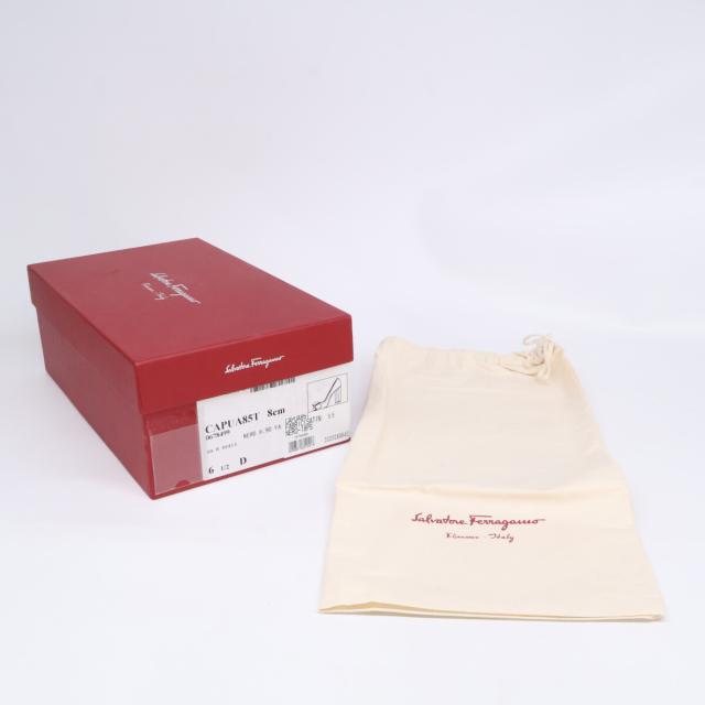 Salvatore Ferragamo サルヴァトーレフェラガモ シューズ 6.5D ブラック×ゴールド レディース