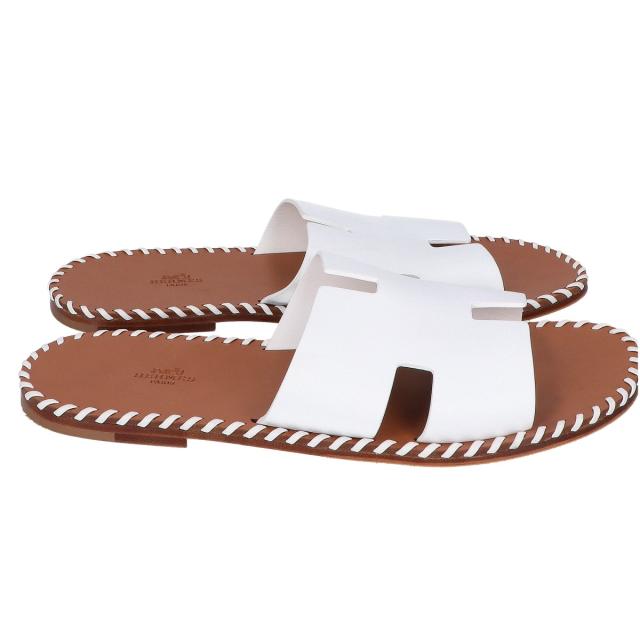 HERMES エルメス シューズ 44 ホワイト メンズ_4