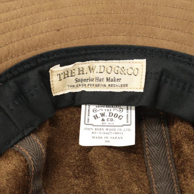 THE H.W.DOG&CO ザエイチダブリュードッグアンドコー 帽子 36 ブラウン メンズ