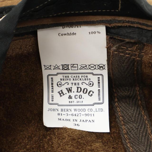 THE H.W.DOG&CO ザエイチダブリュードッグアンドコー 帽子 36 ブラウン メンズ