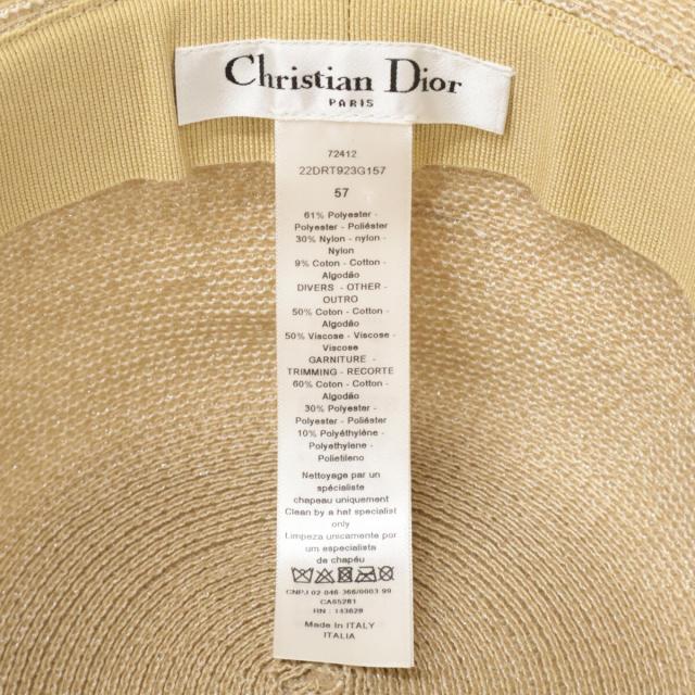Christian Dior クリスチャンディオール 帽子 57 ベージュ レディース Christian Dior クリスチャンディオール 帽子 57 ベージュ レディース
