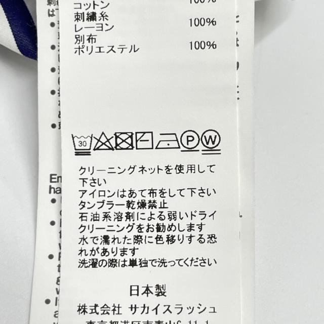 sacai サカイ トップス 1 ブルー×ホワイト レディース