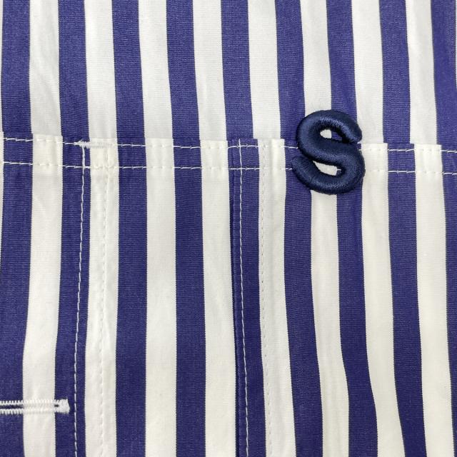 sacai サカイ トップス 1 ブルー×ホワイト レディース