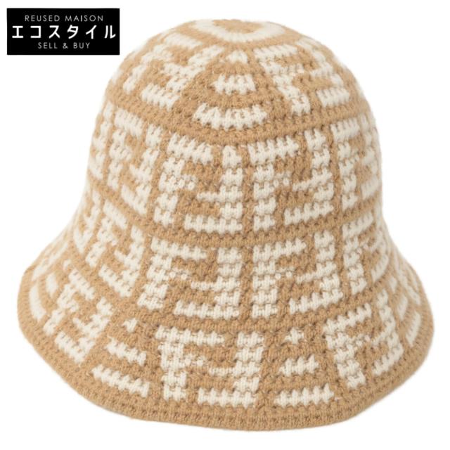 FENDI フェンディ 帽子 57 ベージュ レディース