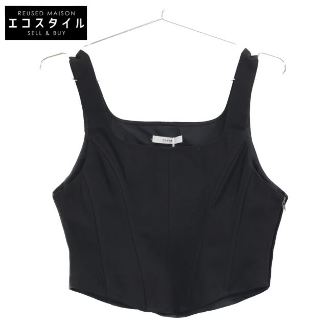 CLANE クラネ ベスト 0 ブラック レディース