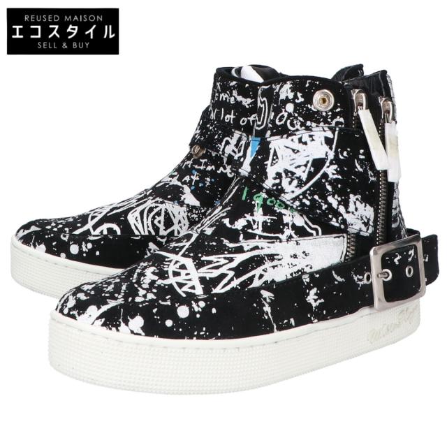 WHITE FLAGS  ホワイトフラッグス シューズ 24.5 ブラック メンズ