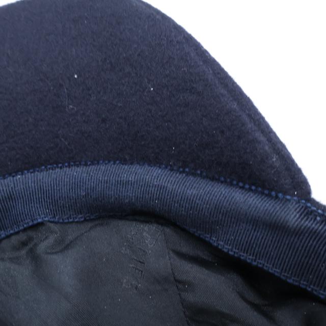 HERMES エルメス 帽子 57 ダークネイビー メンズ