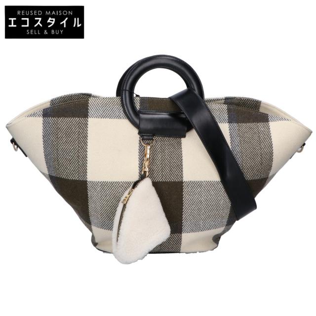 ADORE アドーア トートバッグ ブラウン/ホワイト レディース