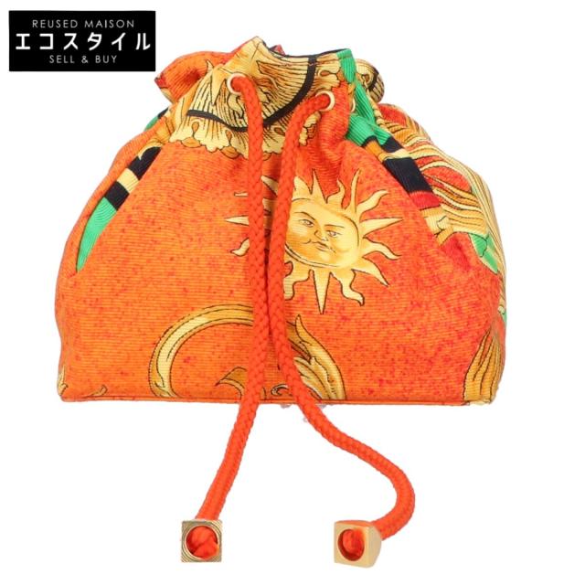 GIANNI VERSACE ジャンニ ヴェルサーチ ポーチ オレンジ/マルチカラー レディース