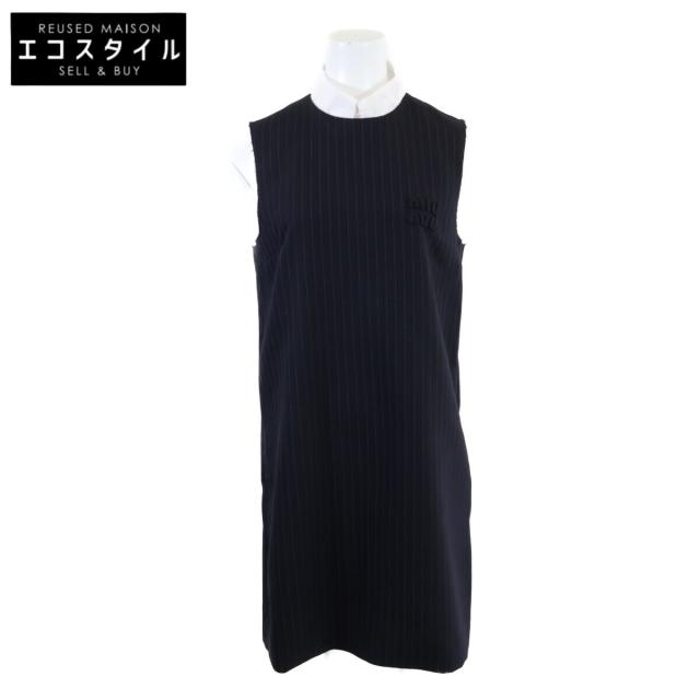 MIUMIU ミュウミュウ ワンピース 40 ダークネイビー レディース