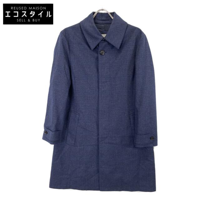 TOMORROWLAND PILGRIM トゥモローランドピルグリム コート 46 ネイビー チェック メンズ