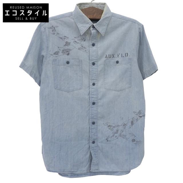 RRL ダブルアールエル トップス M ライトブルー メンズ