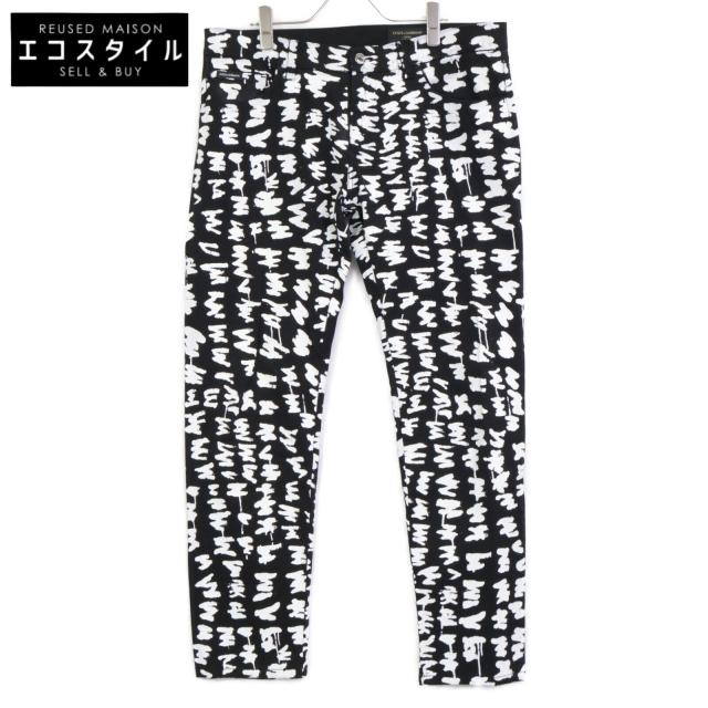 DOLCE&GABBANA ドルチェアンドガッバーナ ボトムス 52 ブラック／ホワイト メンズ