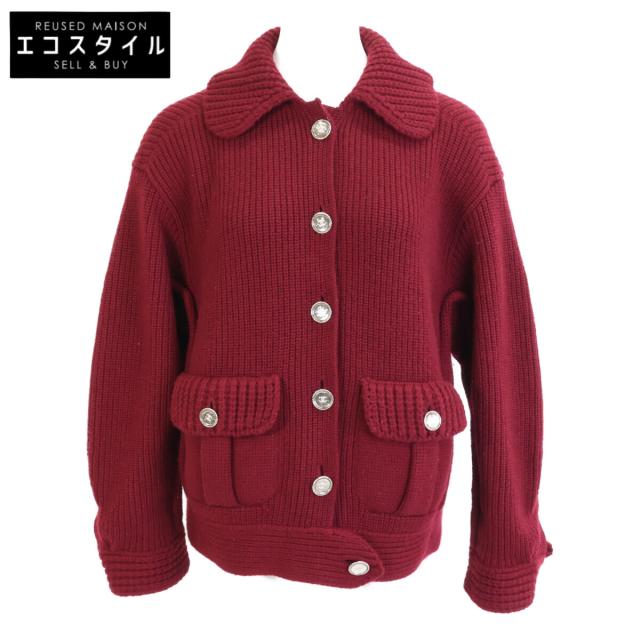 CHANEL シャネル ジャケット 36 ボルドー レディース