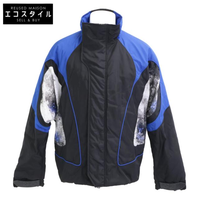LOUIS VUITTON ルイヴィトン ジャケット 50 ブラック×ブルー メンズ