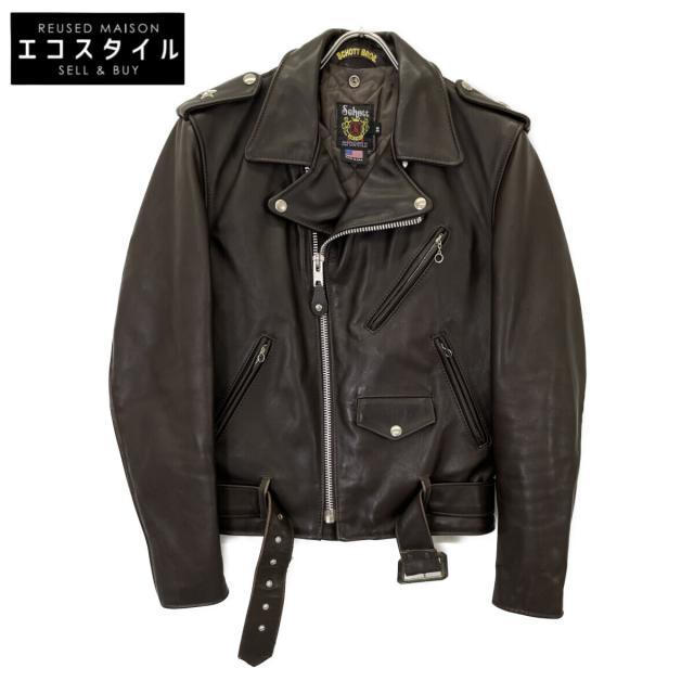 SCHOTT ショット ジャケット 36 ブラウン メンズ