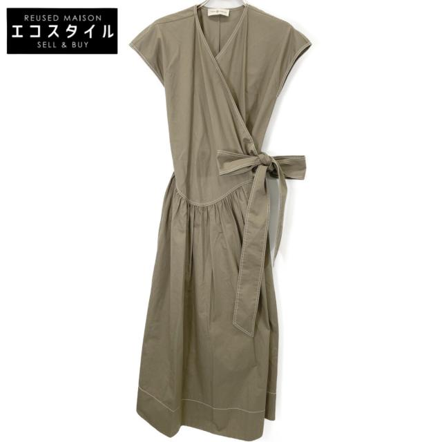 Tory Burch トリーバーチ ワンピース 0 カーキ レディース