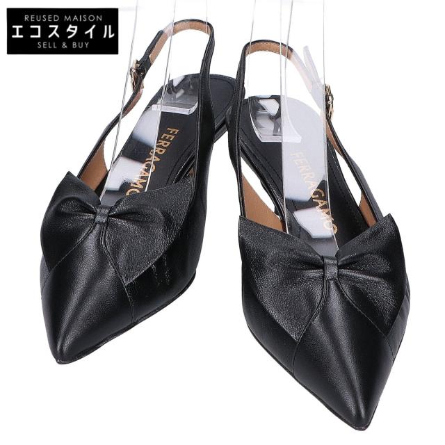 Salvatore Ferragamo サルヴァトーレフェラガモ シューズ 4D ブラック レディース