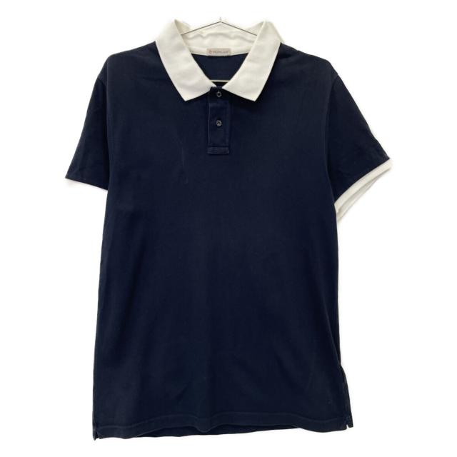 MONCLER モンクレール トップス L ネイビー×ホワイト メンズ_1