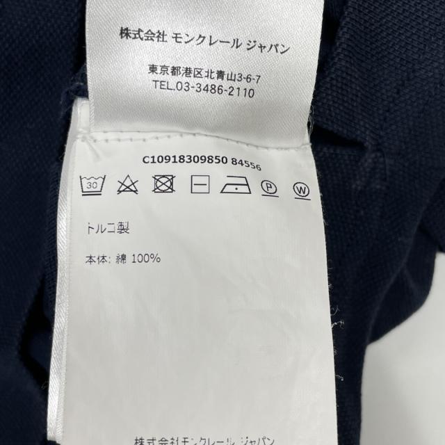MONCLER モンクレール トップス L ネイビー×ホワイト メンズ_4