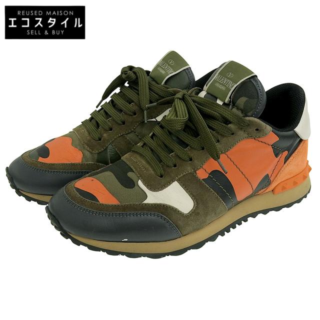 Valentino Garavani ヴァレンティノガラヴァーニ シューズ 40 オレンジ/マルチカラー メンズ