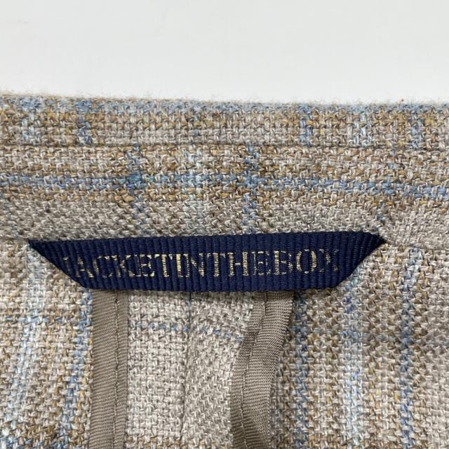 Belvest ベルベスト ジャケット 50 ベージュ チェック メンズ