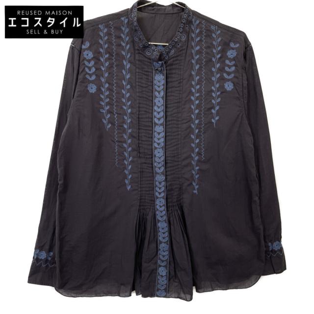 Haat ハート トップス 3 ブラック×ブルー レディース