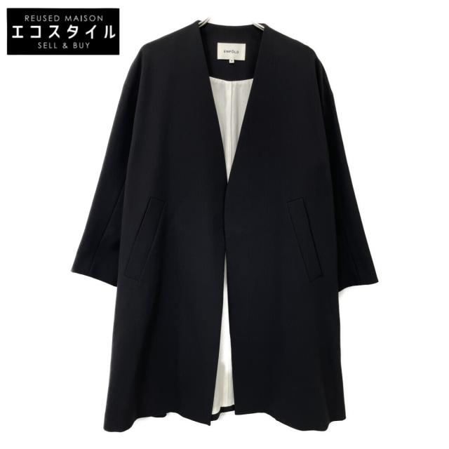 ENFOLD エンフォルド コート 36 ブラック レディース