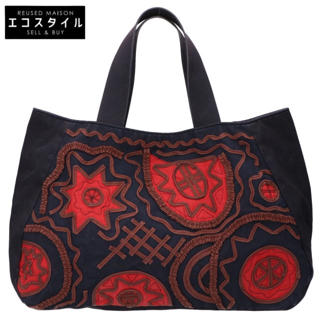 TAMASHA タマシャ トートバッグ ブラック系/レッド/ブラウン レディース