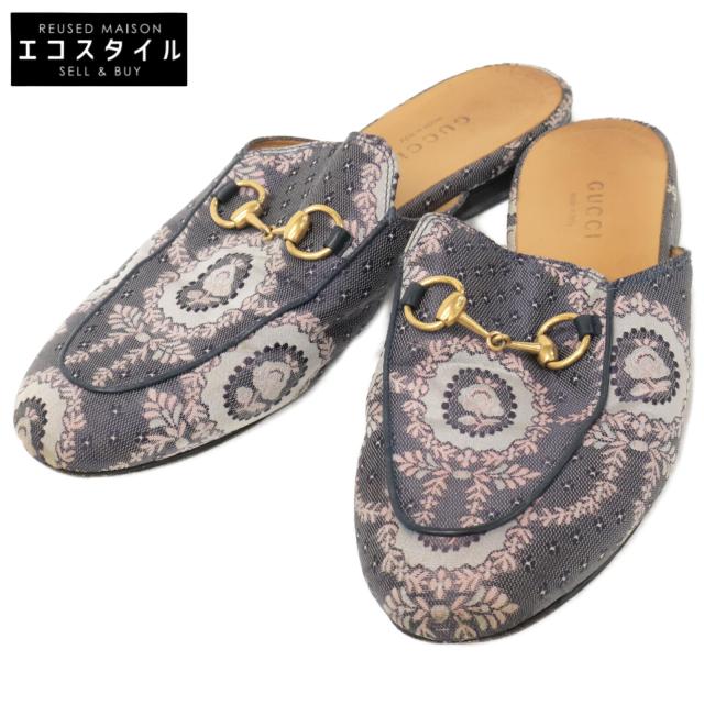 GUCCI グッチ シューズ 36 ネイビー系 レディース