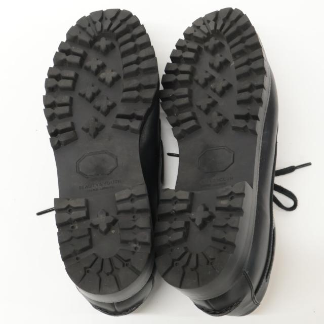 B&Y U-ARROWS ビューティーアンドユース ユナイテッドアローズ シューズ 25.5cm ブラック メンズ