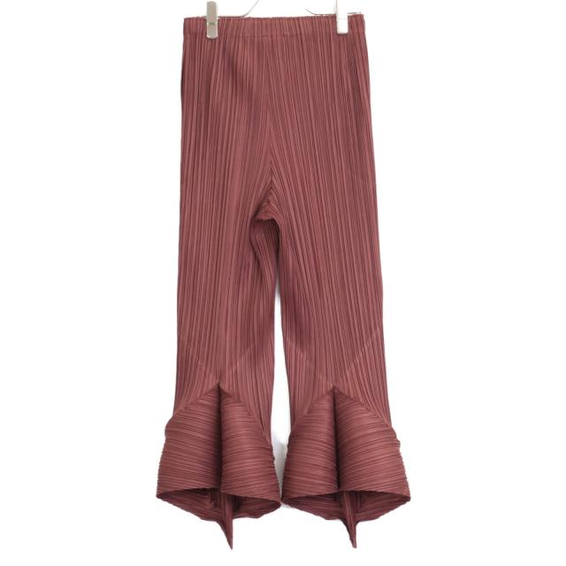 PLEATS PLEASE プリーツプリーズ ボトムス 表記無し ブラウン PLEATS PLEASE プリーツプリーズ ボトムス 表記無し ブラウン