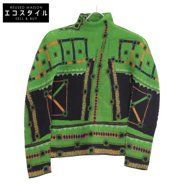 MeISSEYMIYAKE ミーイッセイミヤケ トップス ー グリーン レディース