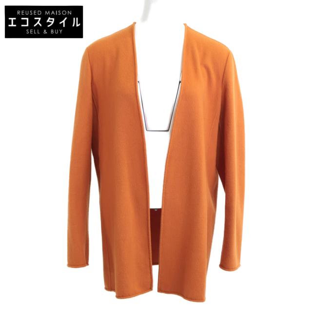 HERMES エルメス ジャケット 40 オレンジ レディース