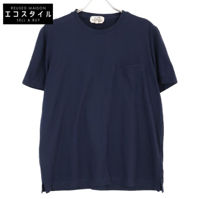 HERMES エルメス トップス L ネイビー メンズ