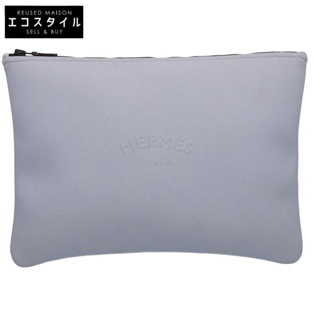 HERMES エルメス ポーチ グレー