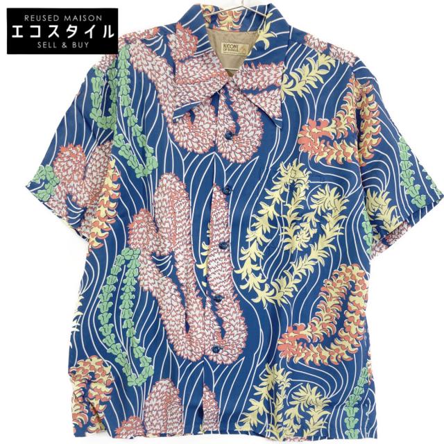 SUN SURF サンサーフ トップス M ブルー/マルチカラー メンズ