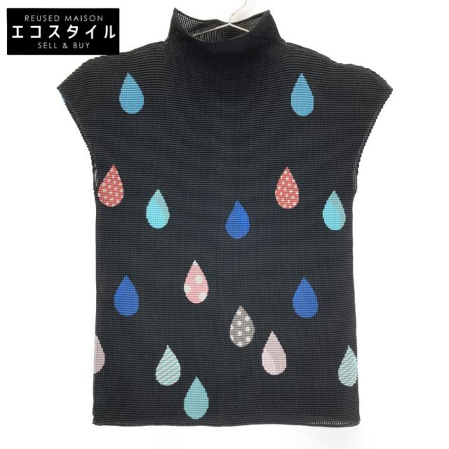 MeISSEYMIYAKE ミーイッセイミヤケ トップス F ブラック/マルチカラー レディース