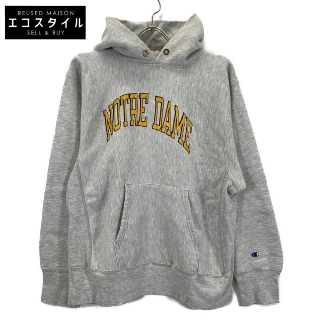 Champion チャンピオン トップス Ｌ グレー メンズ