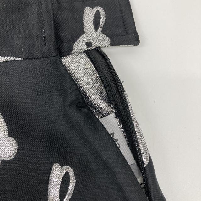 MaCO マコ スカート O ブラックｘシルバー レディース