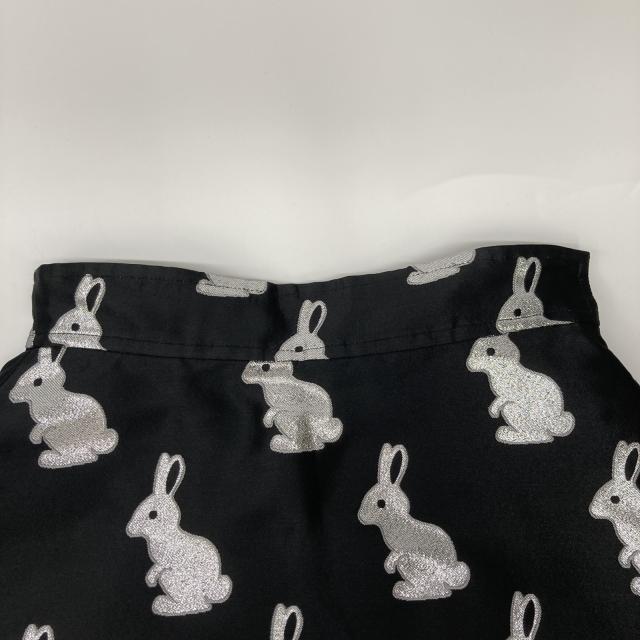 MaCO マコ スカート O ブラックｘシルバー レディース