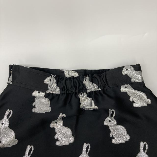 MaCO マコ スカート O ブラックｘシルバー レディース