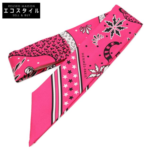HERMES エルメス スカーフ ピンク レディース