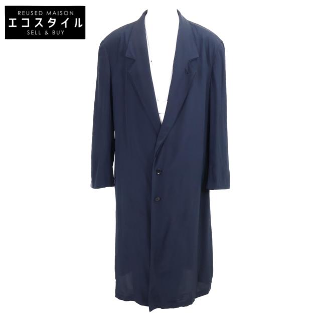 Yohji Yamamoto POUR HOMME ヨウジヤマモトプールオム コート 3 ネイビー メンズ
