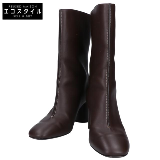 HERMES エルメス シューズ 40 ダークブラウン レディース