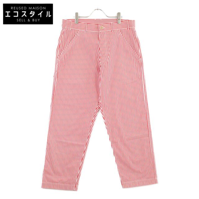 COMME des GARCONS SHIRT コムデギャルソンシャツ ボトムス XS レッド×ホワイト メンズ